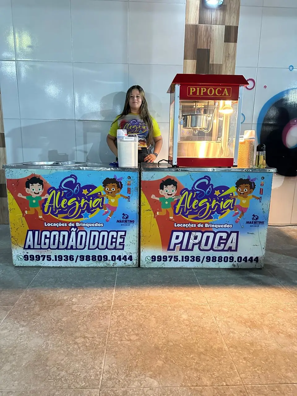 Algodão doce e Pipoqueira